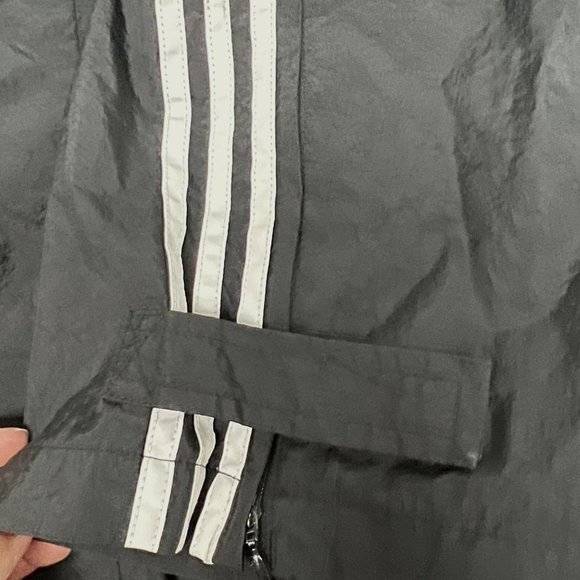 Adidas Men's Straight Leg Black Three Striped Track Pants ankle zip Size XL - Picture 4 of 13